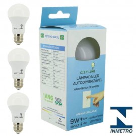 LAMPADA  INTELIGENTE LED BULBO 12W  3000K BRANCO QUENTE 3 TONS DE LUZ