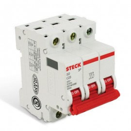 DISJUNTOR TRIPOLAR DIN 040A C STECK